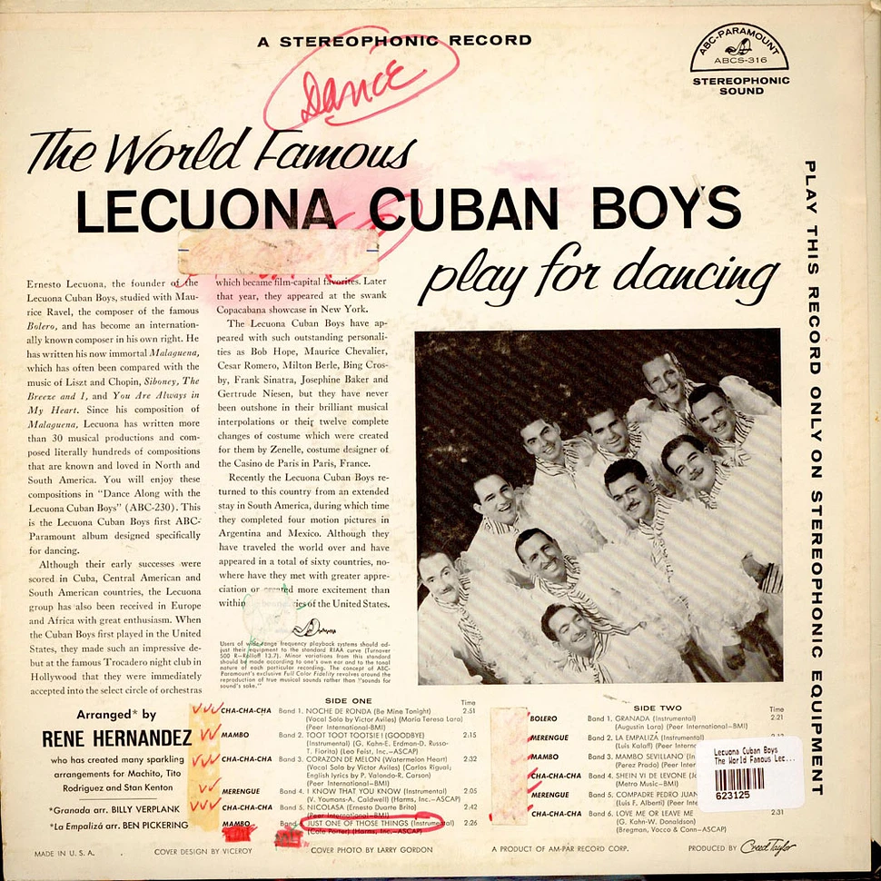 Lecuona Cuban Boys - The World Famous Lecuona Cuban Boys Play For Dancing