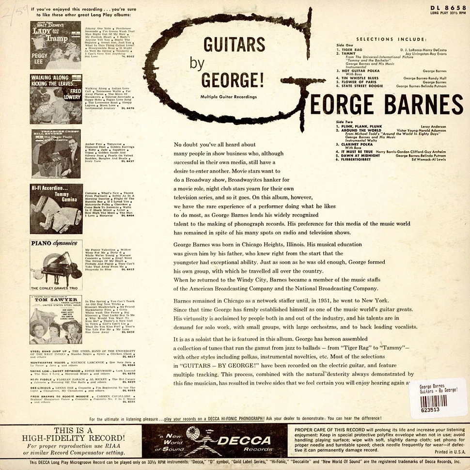 George Barnes - Guitars - By George!