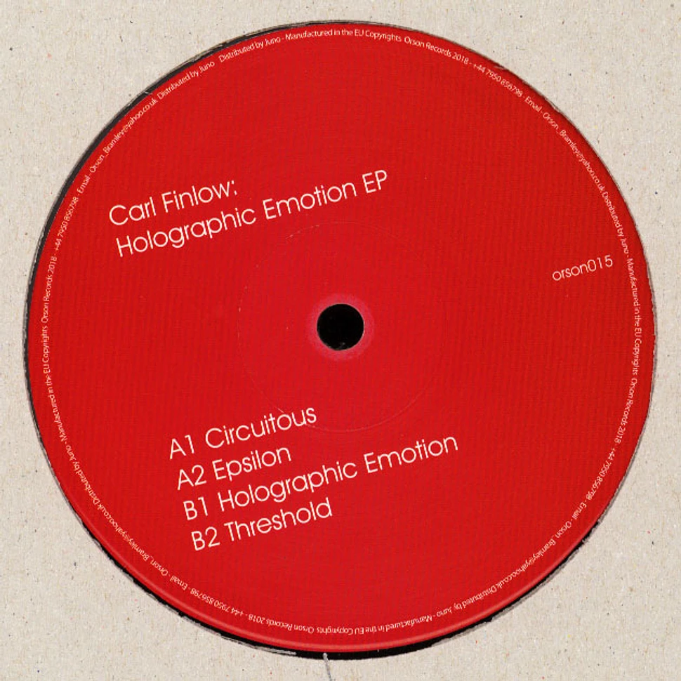 Carl Finlow - Holographic Emotion EP
