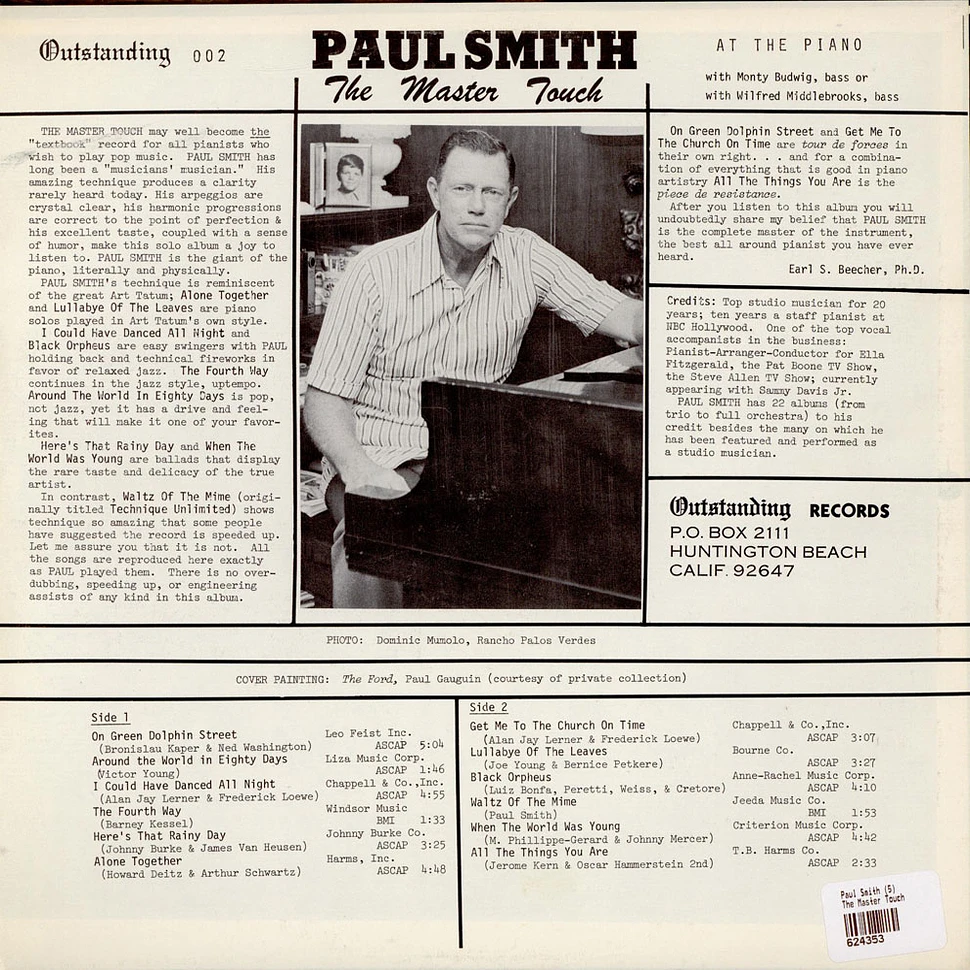 Paul Smith - The Master Touch