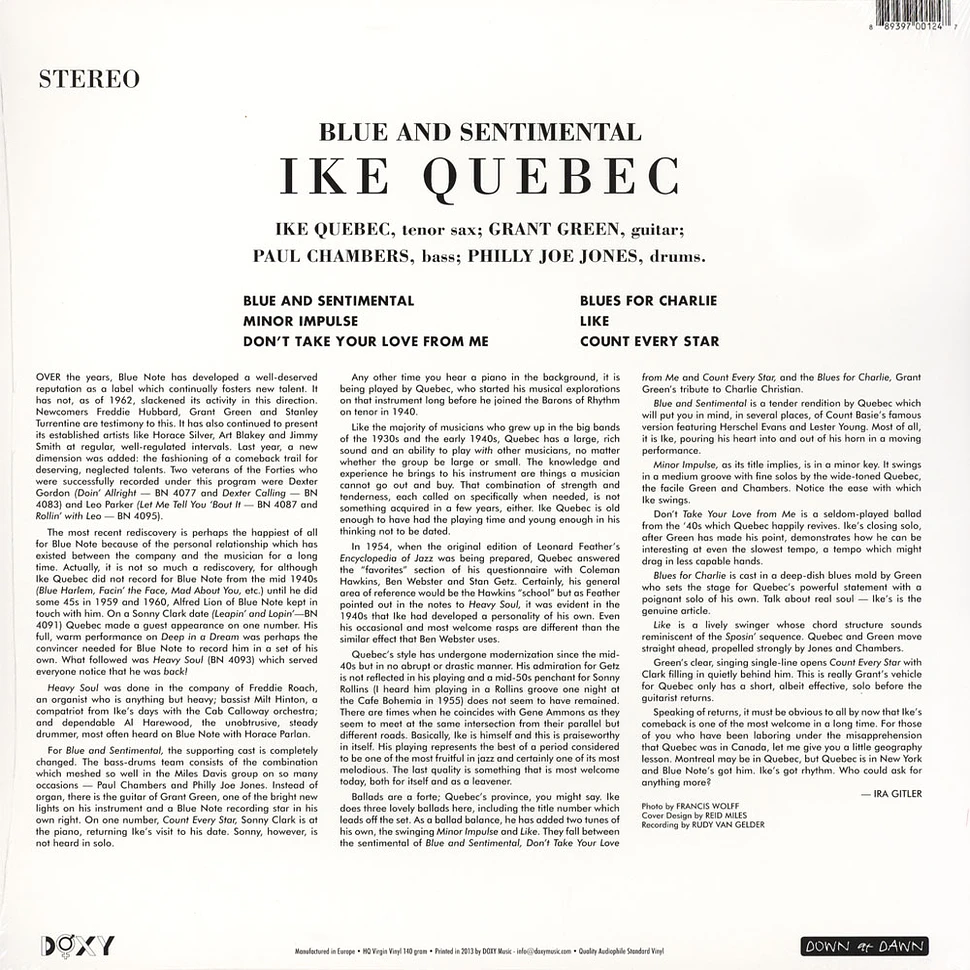 Ike Quebec - Blue And Sentimental
