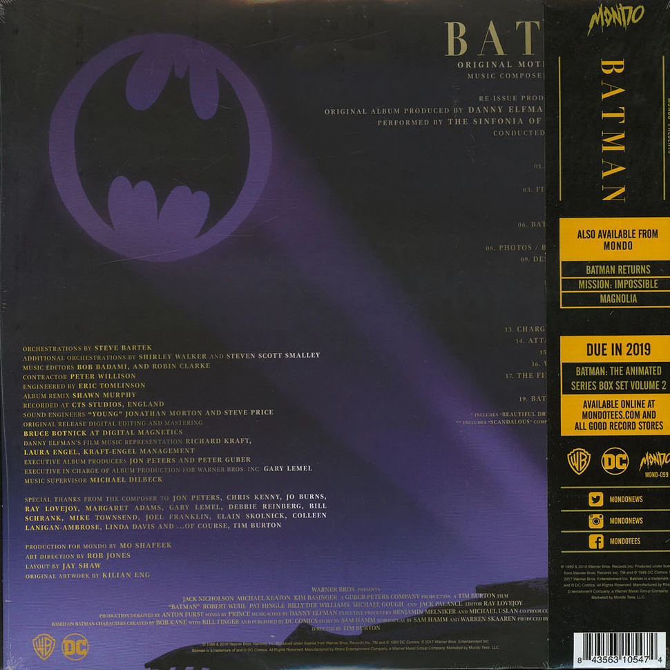 Danny Elfman - Batman (1989 Original Motion Picture Score)