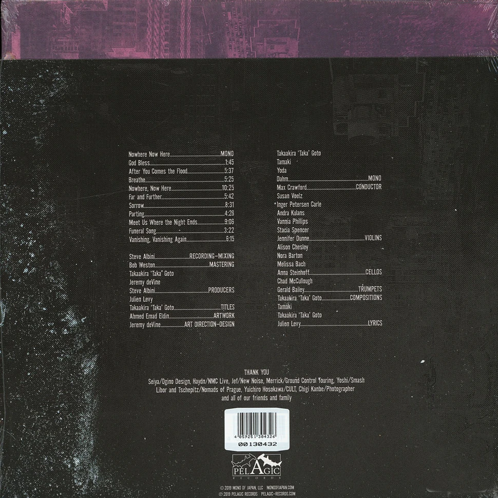Mono - Nowhere, Now Here Clear / Purple-Smoke Vinyl Edition