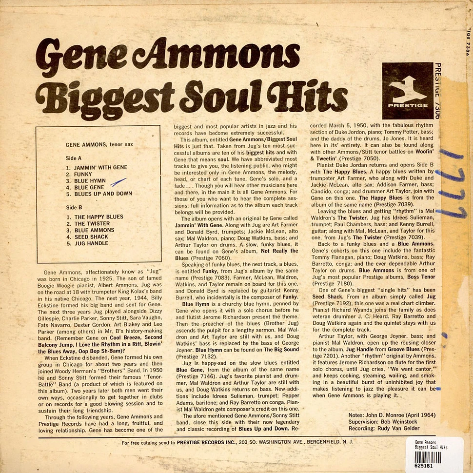 Gene Ammons - Biggest Soul Hits