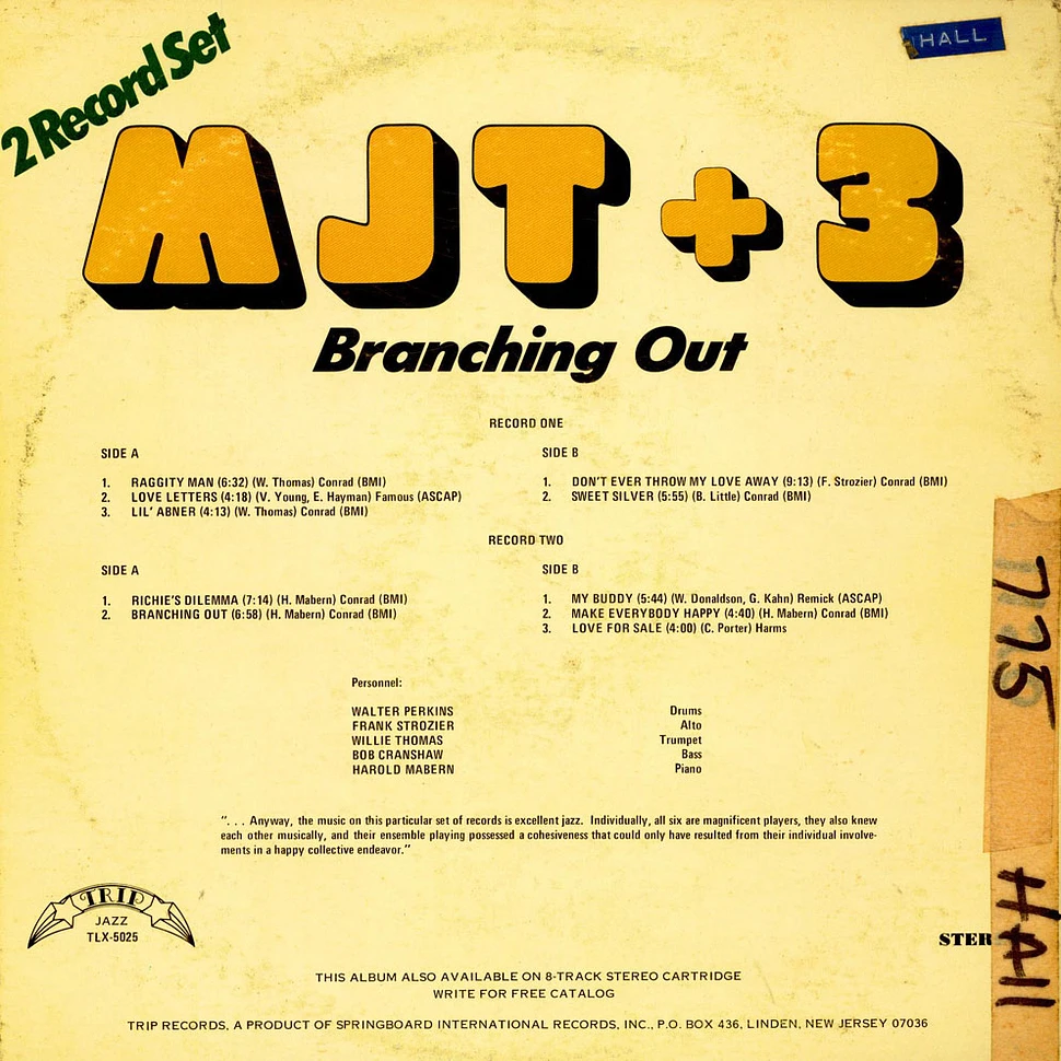MJT+3 - Branching Out