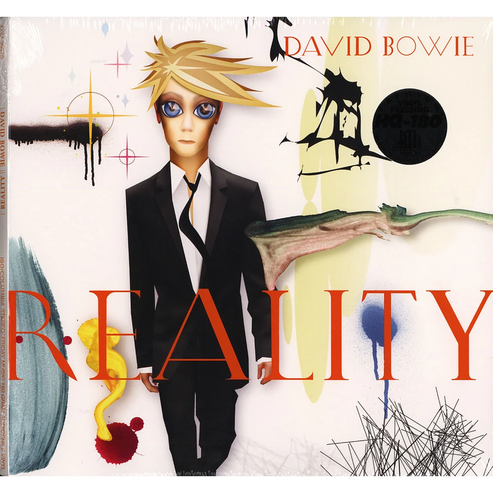 David Bowie - Reality Tri-Fold Cover Transculent Gold & Blue Swirl Audiophile Vinyl Edition