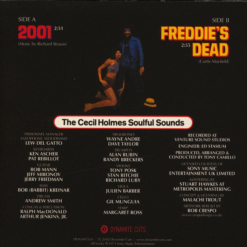 The Cecil Holmes Soulful Sounds - 2001 / Freddie's Dead