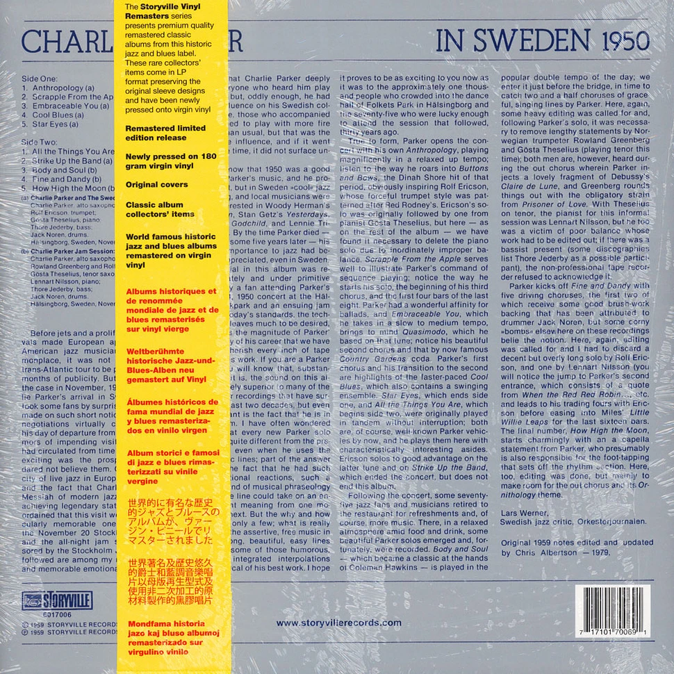 Charlie Parker - In Sweden
