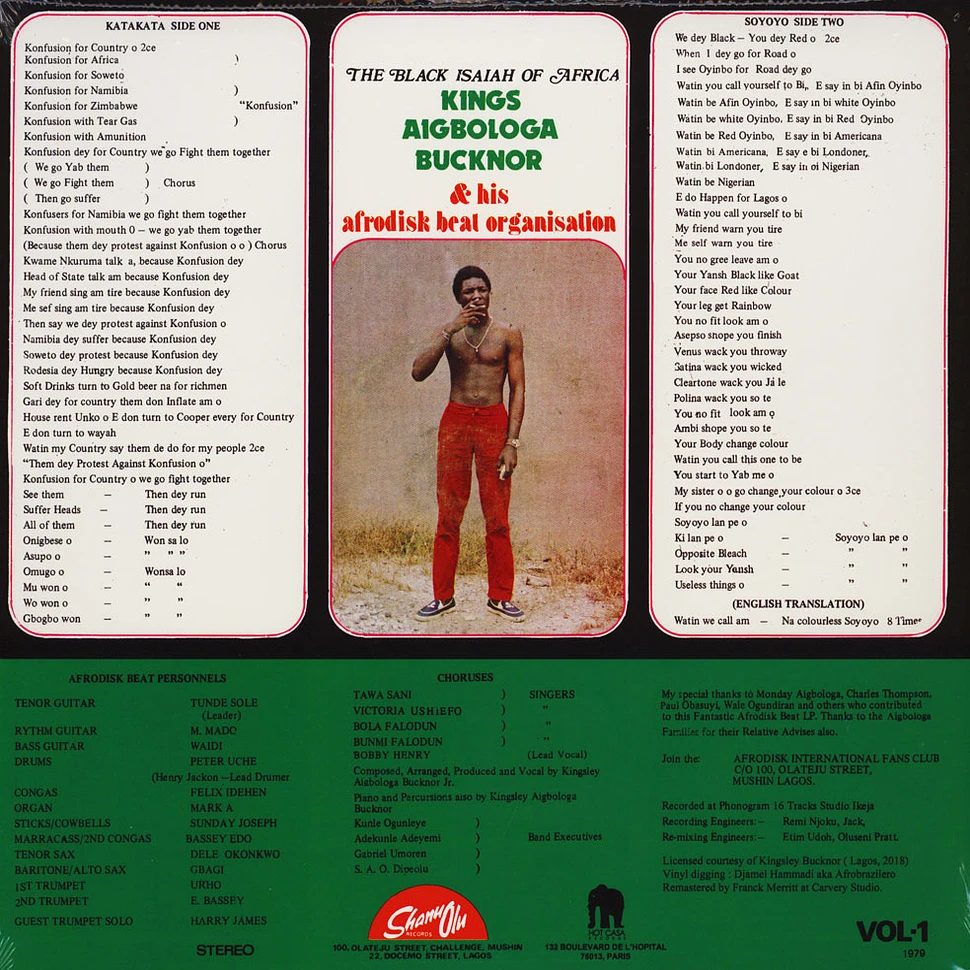 Kings Aigbologa Bucknor & His Afrodisk Beat Organisation - Katakata