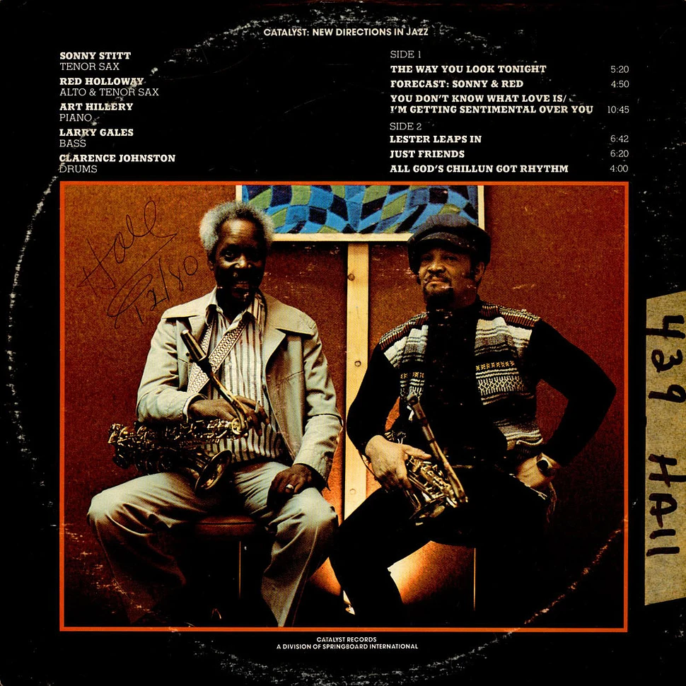 Sonny Stitt With Red Holloway - Forecast: Sonny & Red