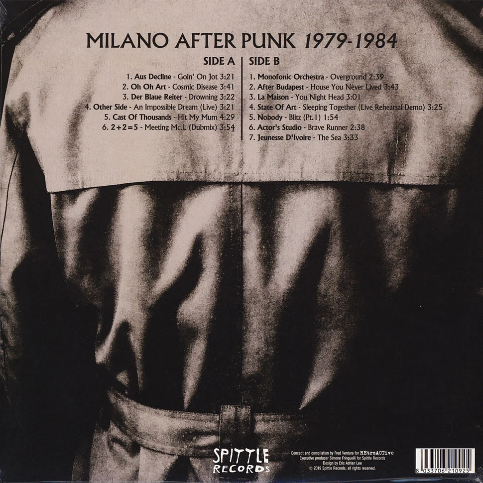 V.A. - Milano After Punk: Rare And Unreleased Tracks From Milan's Underground New Wave Scene 1979-1984