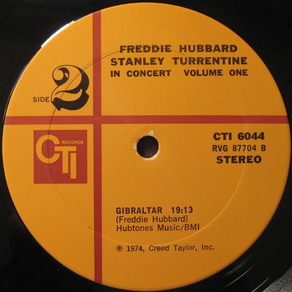 Freddie Hubbard / Stanley Turrentine With Ron Carter, Herbie Hancock, Jack DeJohnette, Eric Gale - In Concert Volume One