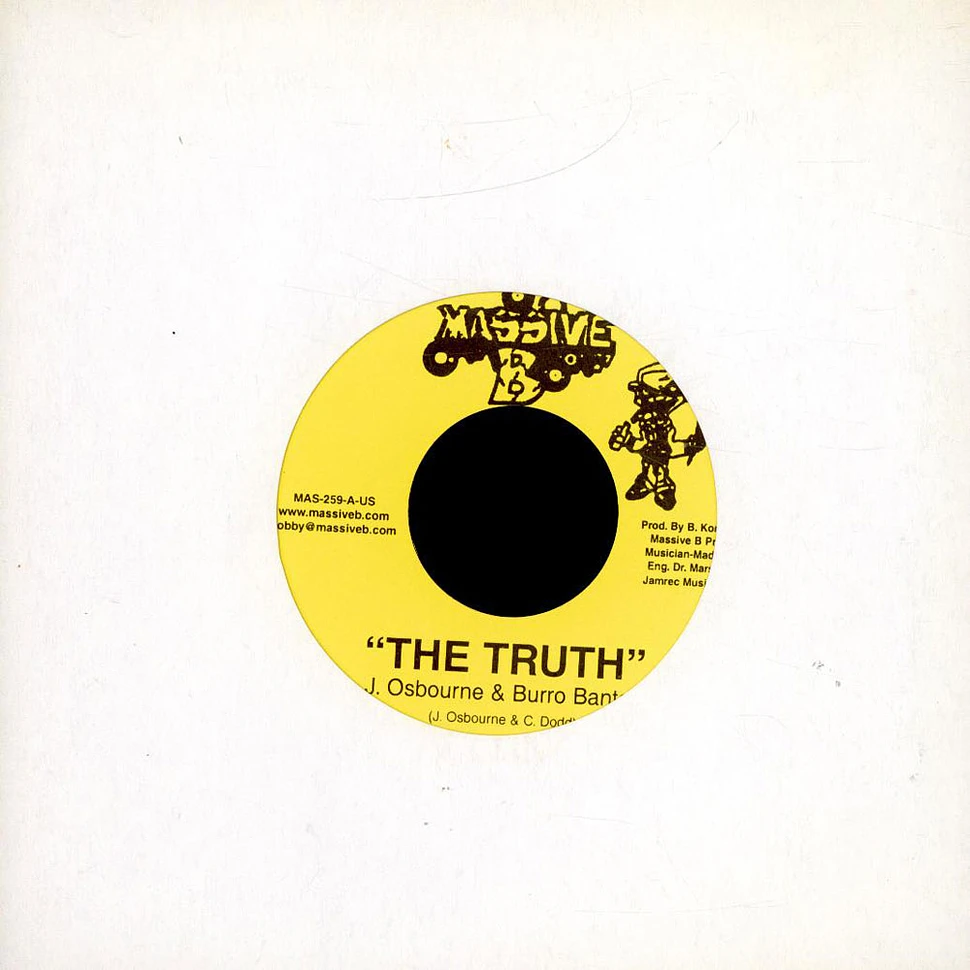 Johnny Osbourne & Burro Banton - The Truth / Truth An Rights