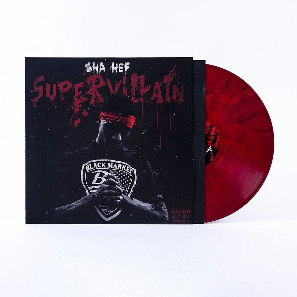 Sha Hef - Super Villain Clear & Red Marbled Vinyl Edition