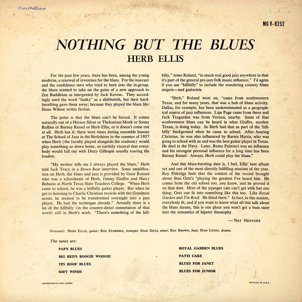 Herb Ellis - Nothing But The Blues