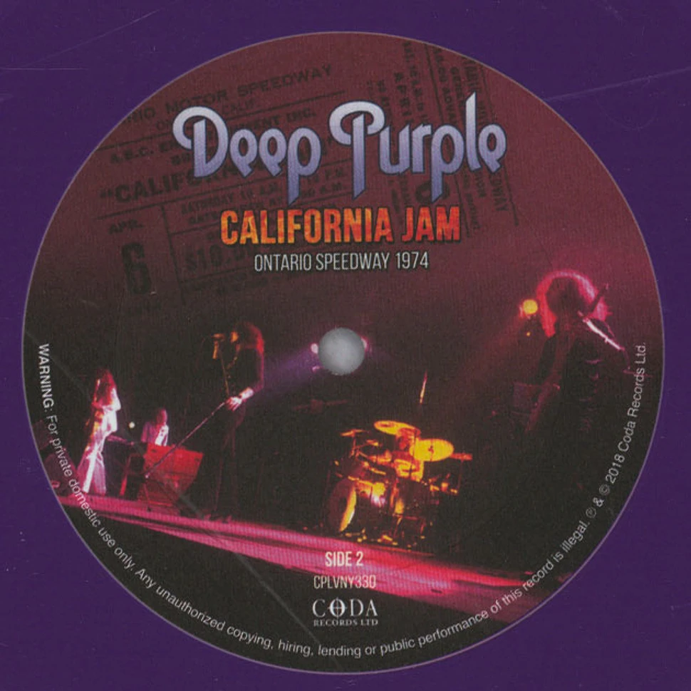 Deep Purple - California Jam With Turntable Mat