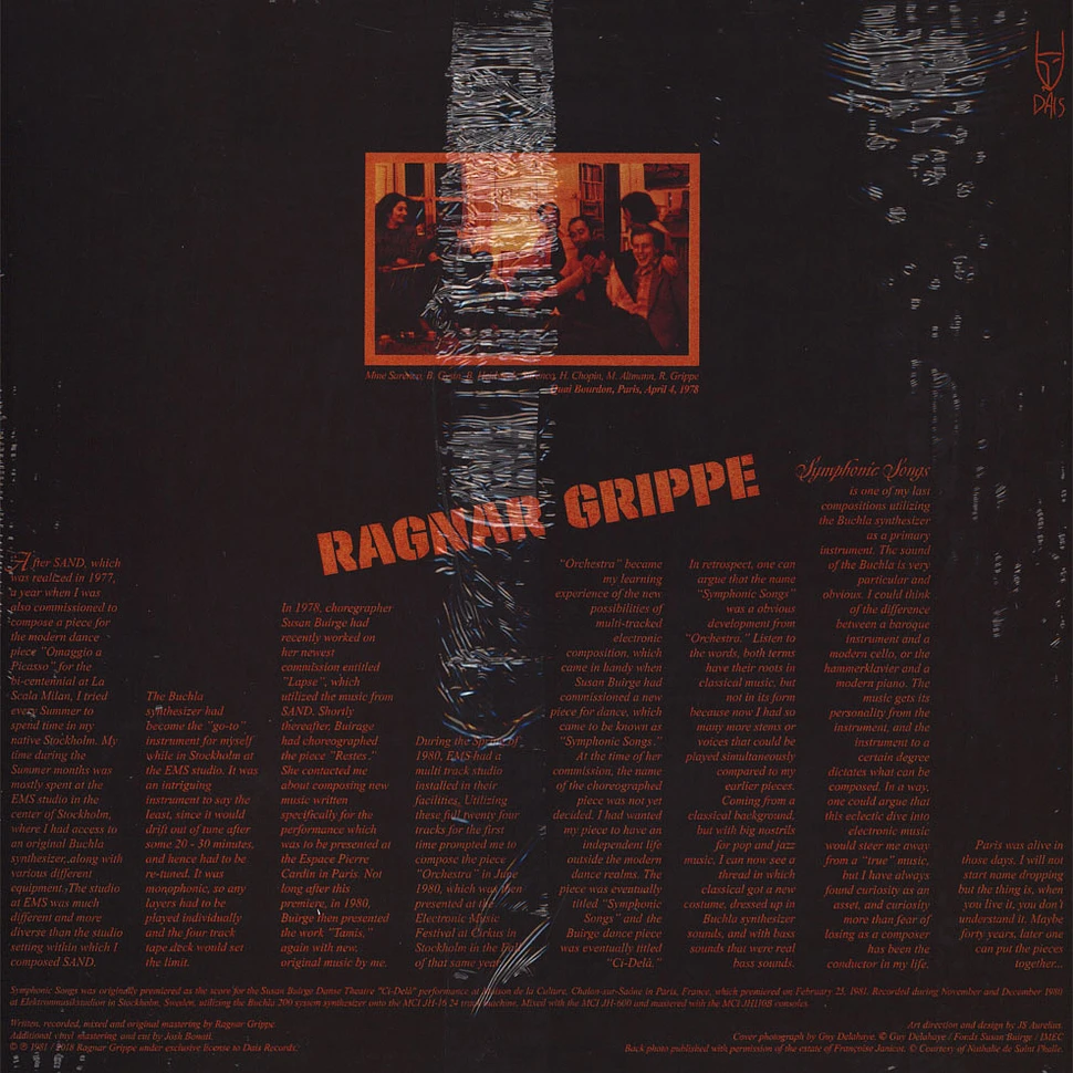 Ragnar Grippe - Symphonc Songs Black Vinyl Edition
