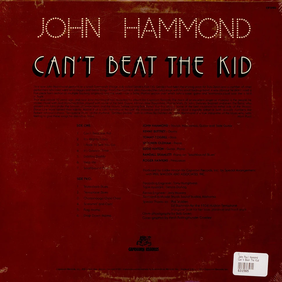 John Paul Hammond - Can't Beat The Kid