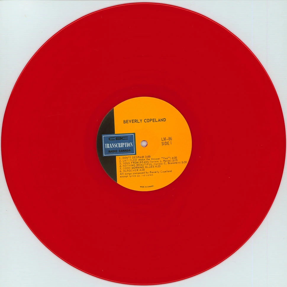 Beverly Glenn-Copeland - Beverly Copeland Red Vinyl Edition