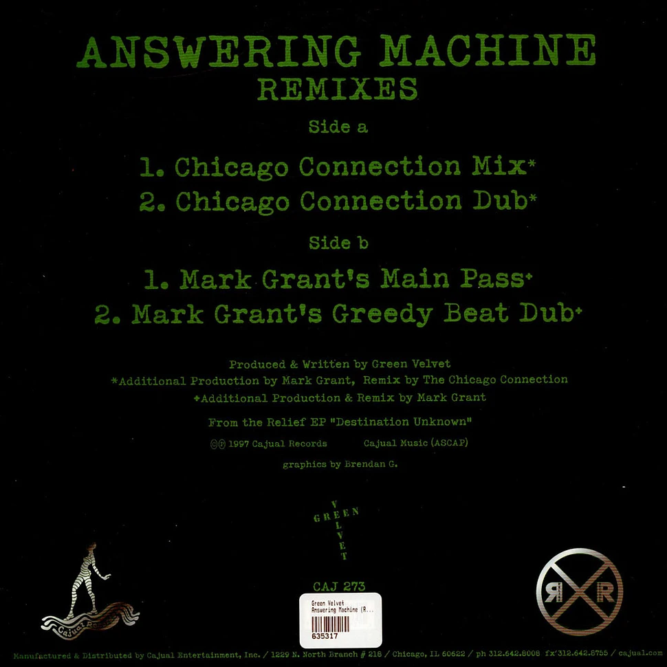 Green Velvet - Answering Machine (Remixes)