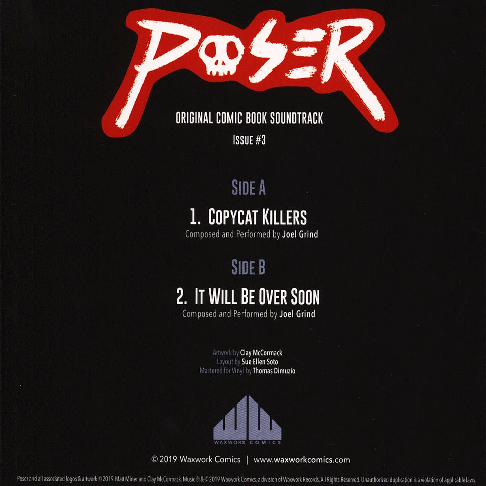 Poser - Issue 3 Book & OST by Joel Grind Yellow & Green Vinyl Edition