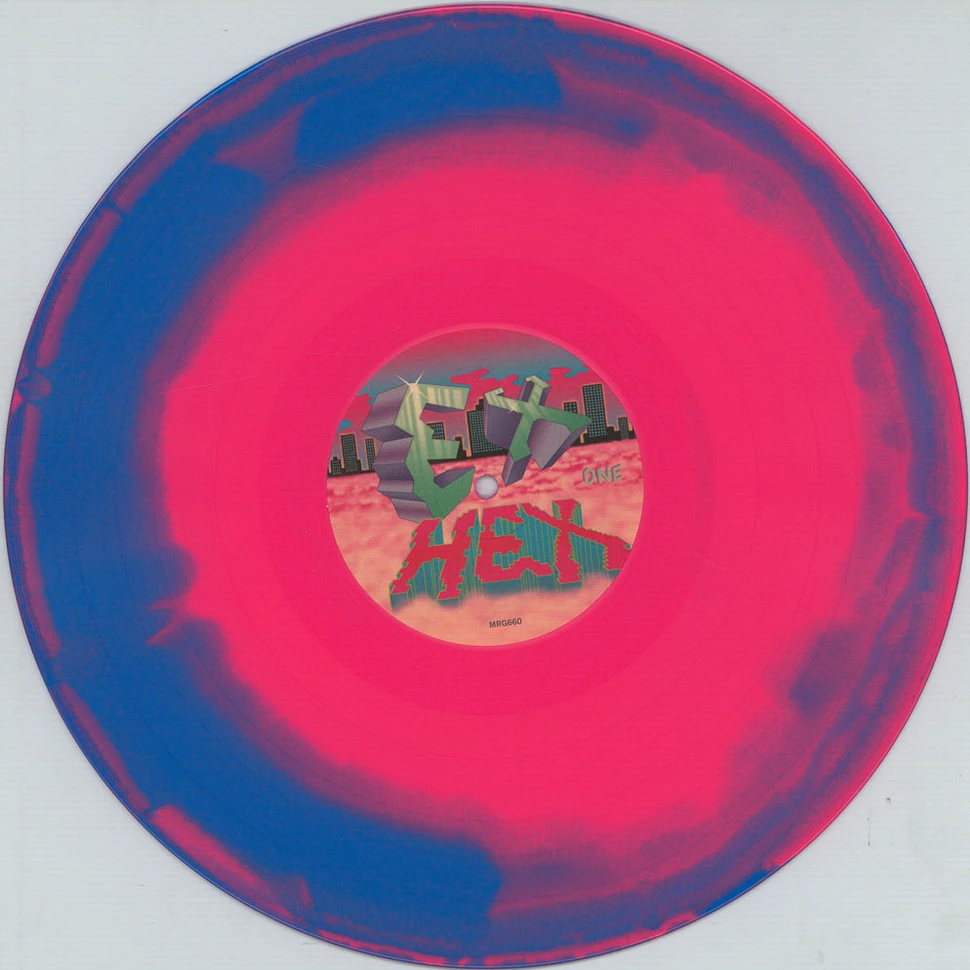 Ex Hex - It's Real Blue Magenta Swirl Vinyl Edition