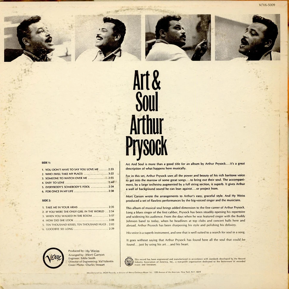 Arthur Prysock - Art & Soul