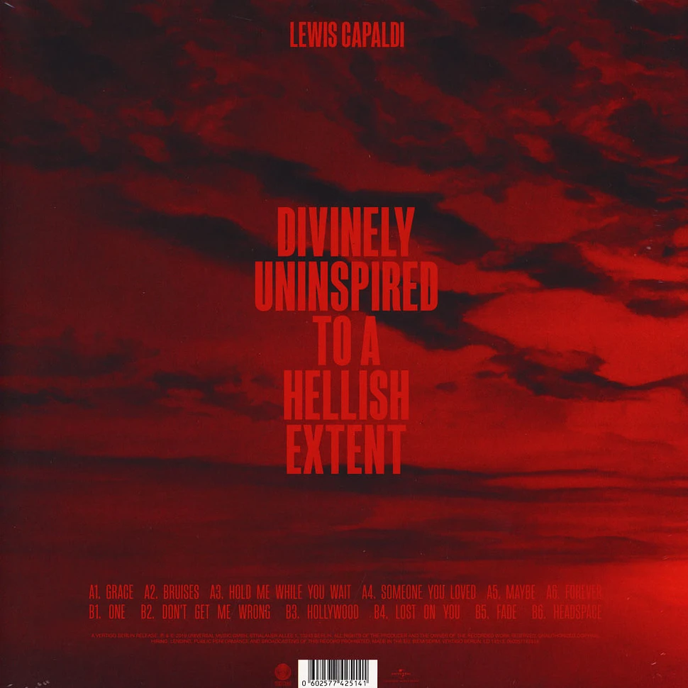 Lewis Capaldi - Divinely Uninspired To A Hellish Extent