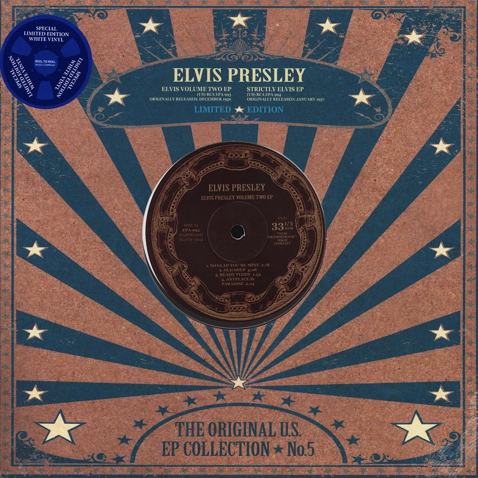 Elvis Presley - US EP Collection Volume 5 White Vinyl Edition