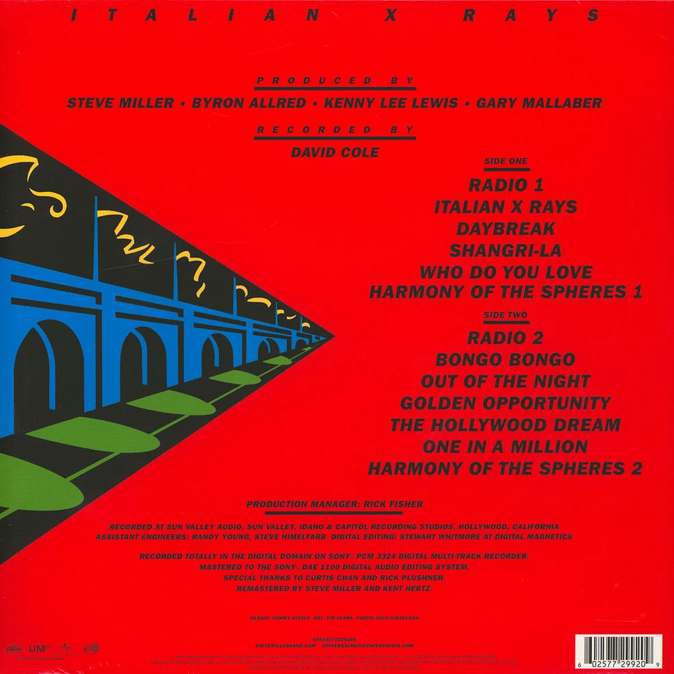 Steve Miller Band - Italian X Rays Limited Edition