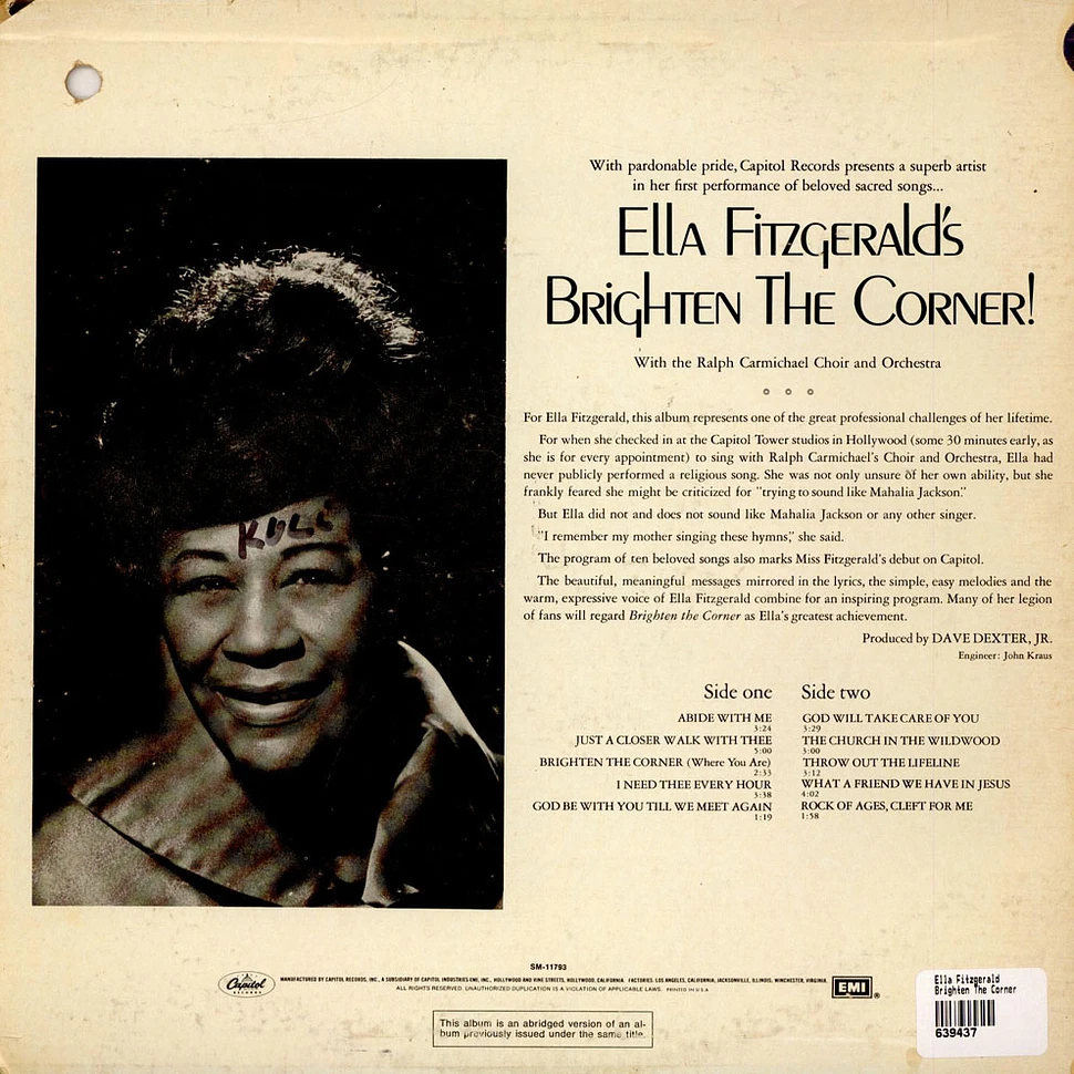 Ella Fitzgerald - Brighten The Corner