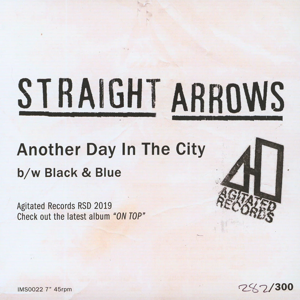 Straight Arrows - Another Day In The City Record Store Day 2019 Edition