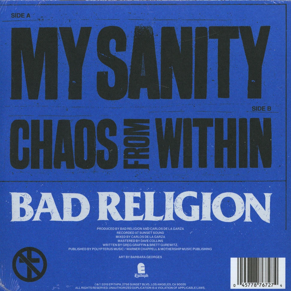 Bad Religion - My Sanity Record Store Day 2019 Edition