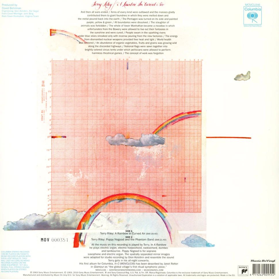 Terry Riley - A Rainbow in Curved Air Colored Vinyl Edition