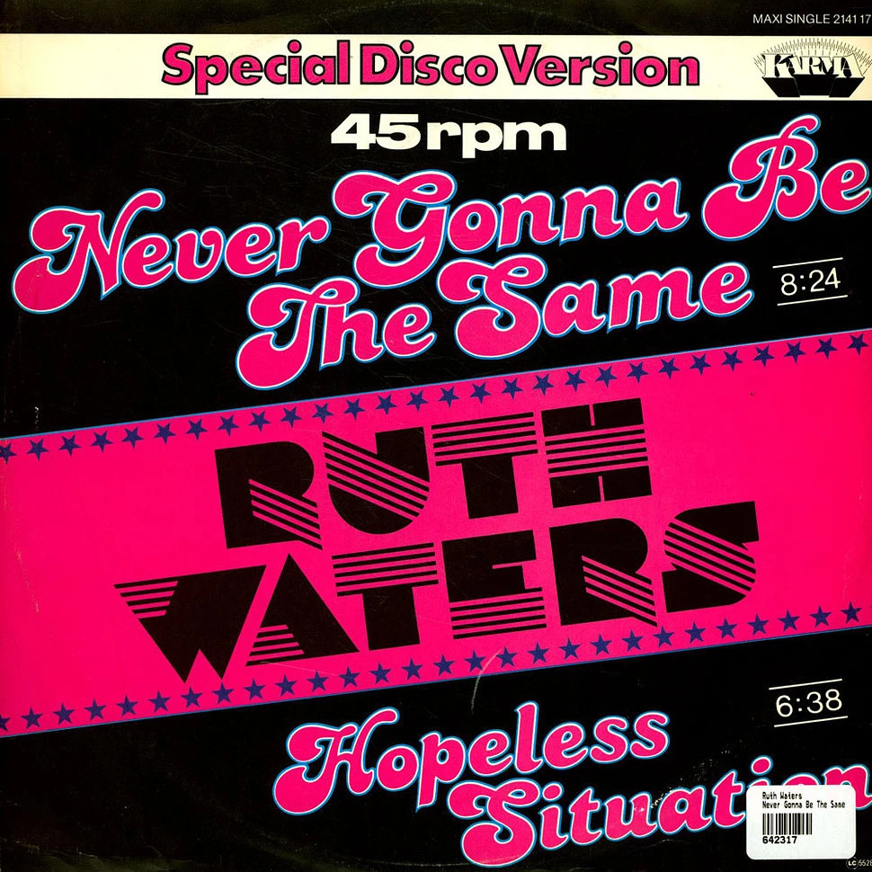 Ruth Waters - Never Gonna Be The Same