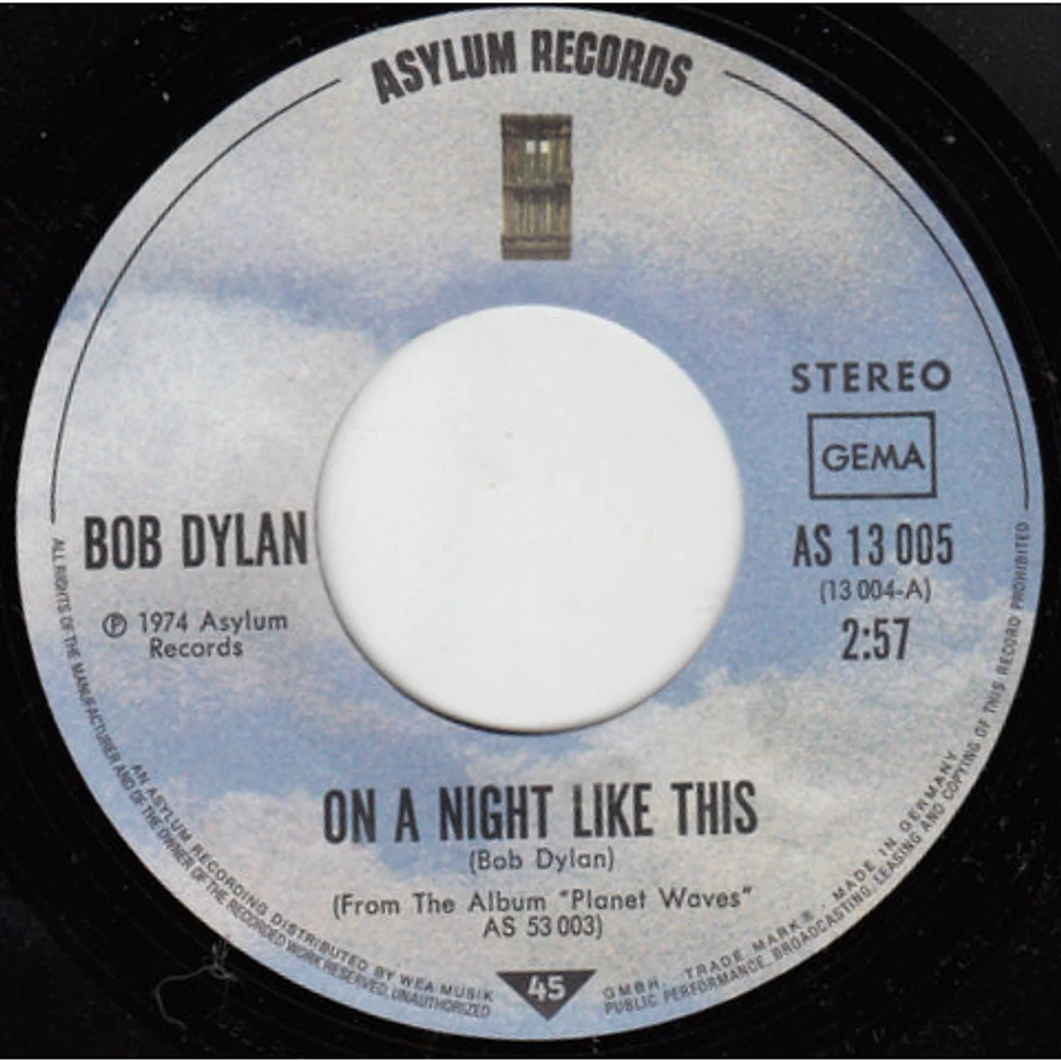 Bob Dylan - On A Night Like This