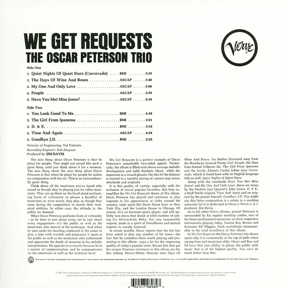 Oscar Peterson - We Get Requests