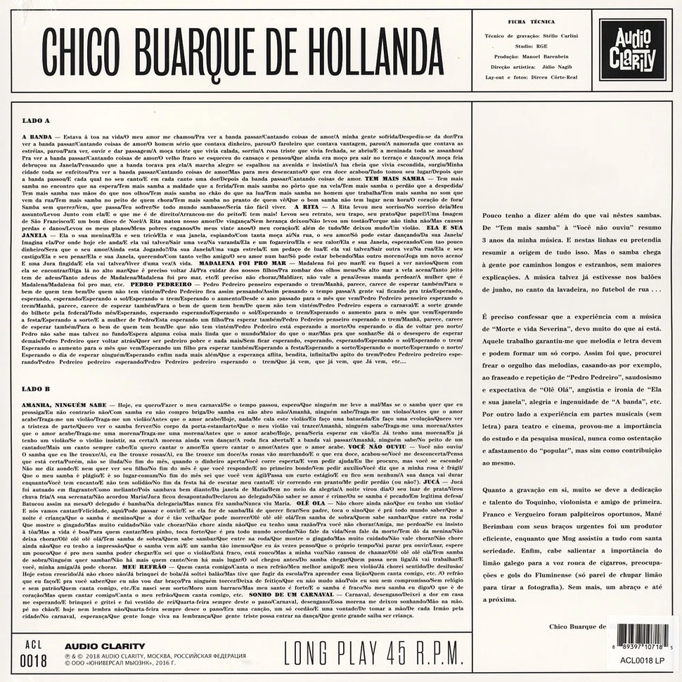 Chico Buarque - Chico Buarque De Hollanda