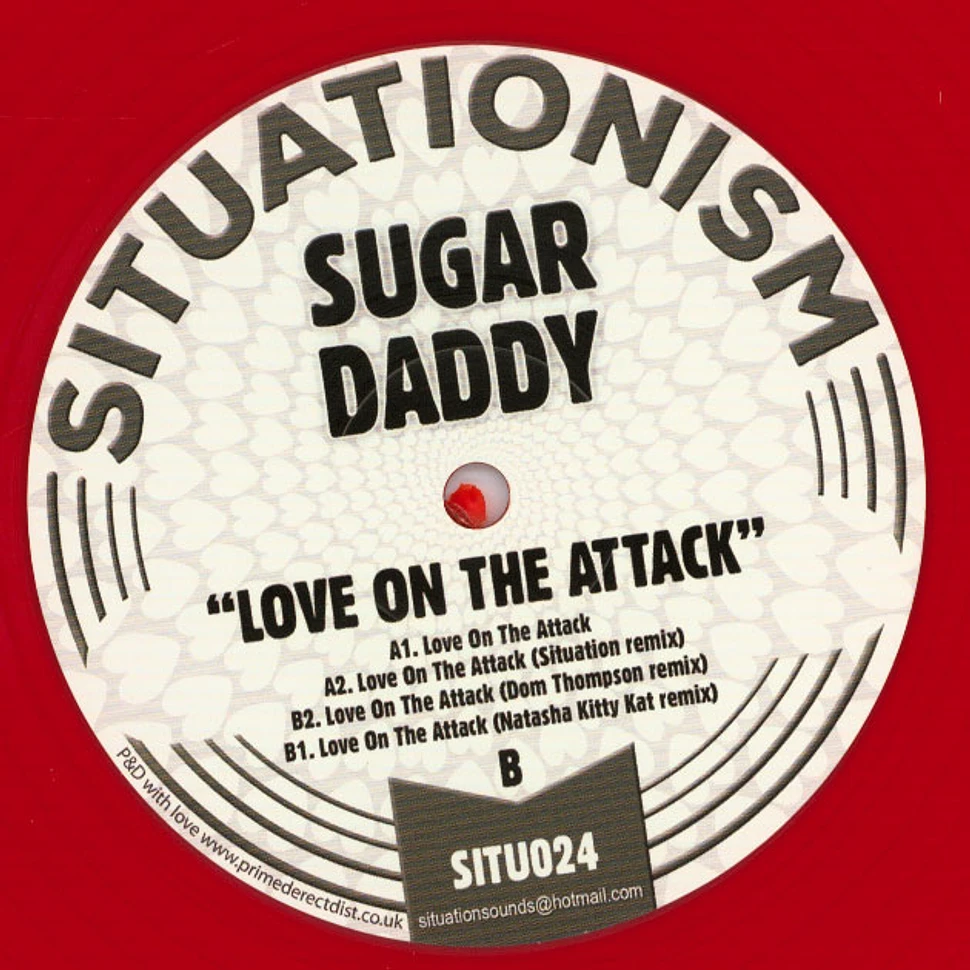 Sugar Daddy - Love On The Attack Transparent Red Vinyl Record Store Day 2019 Edition