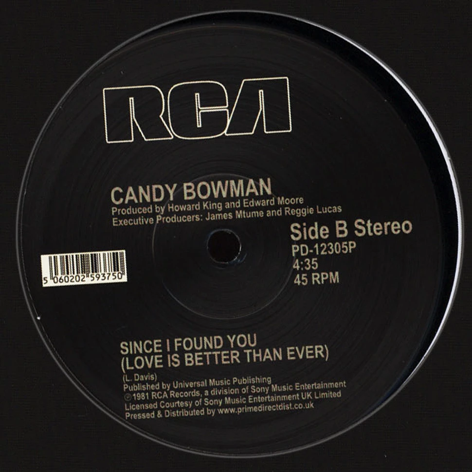 Candy Bowman - I Wanna Feel Your Love / Since I Found You (Love Is Better Than Ever) Record Store Day 2019 Edition