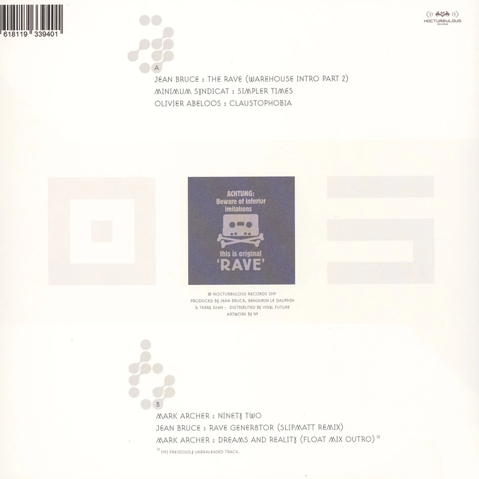 Jean Bruce,Minimum Syndicat,Olivier Abbeloos,Mark Archer &Slipmatt - 1991 Rave Re-Gener8tor EP