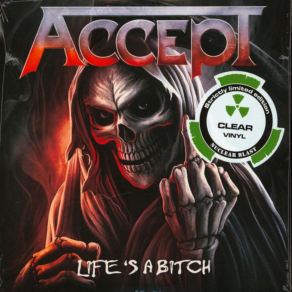 Accept - Life's A Bitch Clear Vinyl Edition