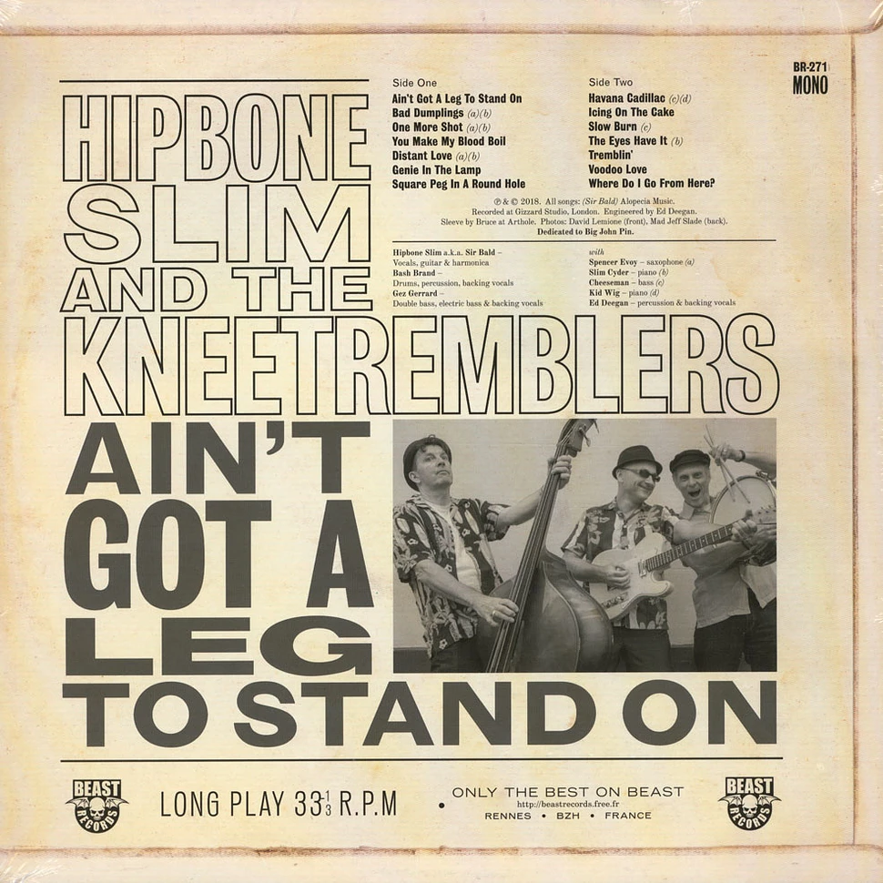 Hipbone Slim & The Kneetremblers - Ain't Got No Leg To Stand On
