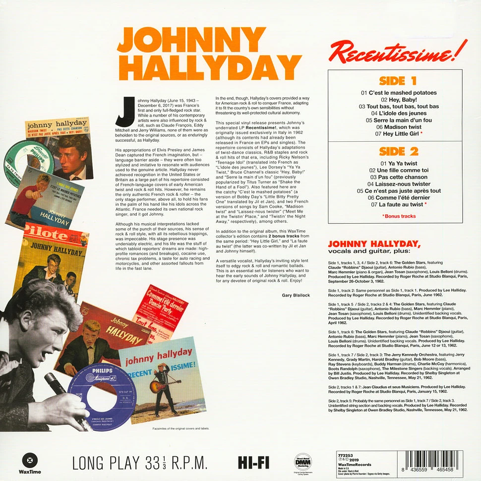 Johnny Hallyday - Recentissime!