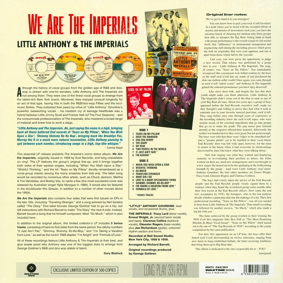 Little Anthony & The Imperials - We Are The Imperials