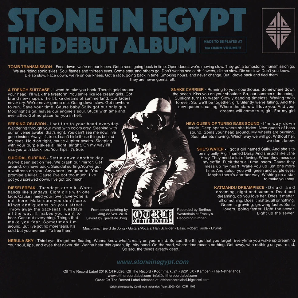 Stone In Egypt - Stone In Egypt Clear Vinyl Edition