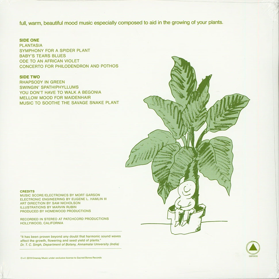 Mort Garson - Mother Earth's Plantasia Black Vinyl Edition