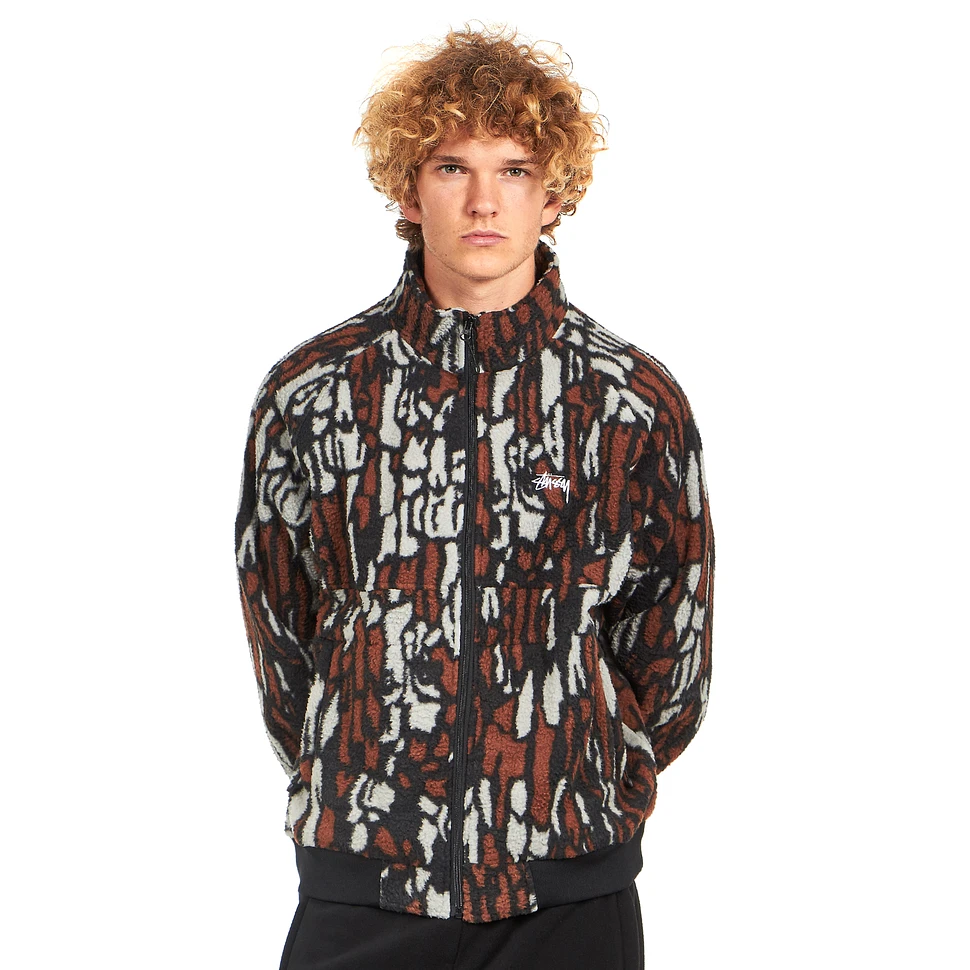 Stüssy - Tree Bark Fleece Jacket