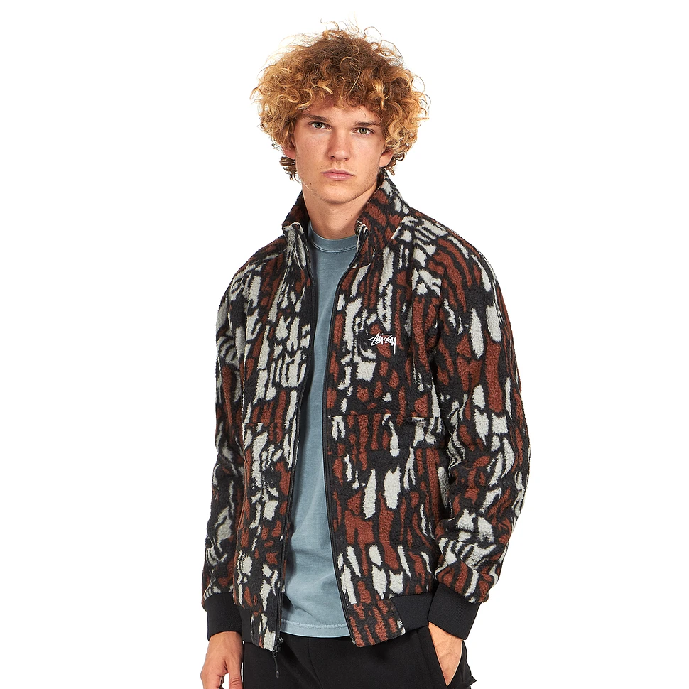 Stüssy - Tree Bark Fleece Jacket