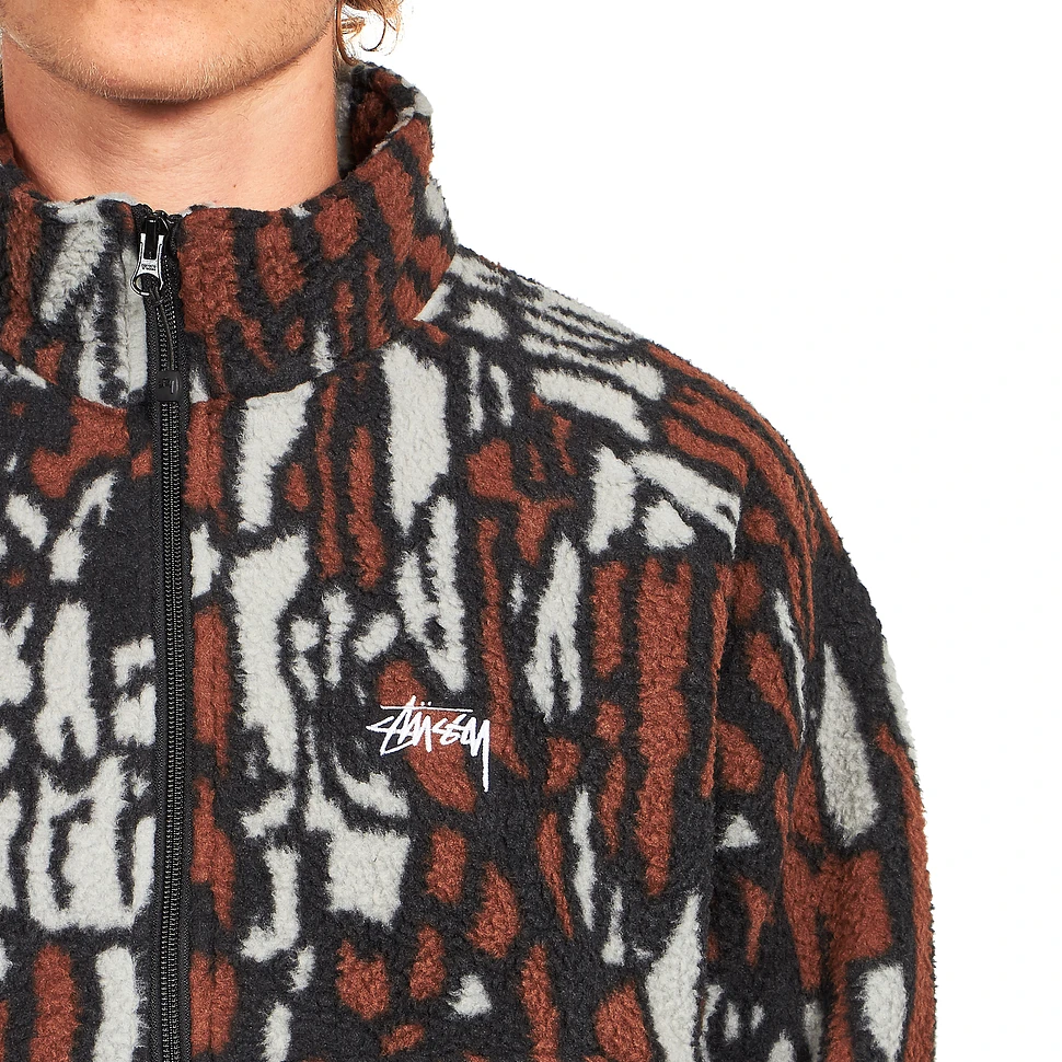 Stüssy - Tree Bark Fleece Jacket